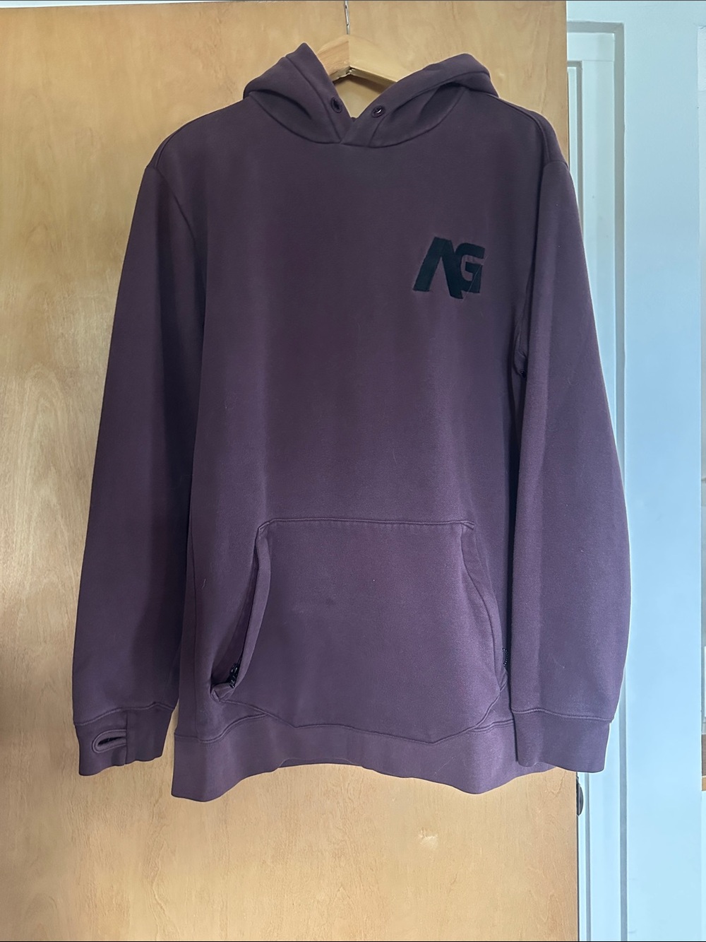 Analog Men's Crewneck Hoodie in Plum
